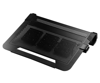 Podkładka chłodząca pod laptopy COOLER MASTER PODSTAWKA POD LAPTOP NOTEPAL U3 PLUS BLACK(ALUMINIOWA, DO 19", 3 WENTYLATORY)